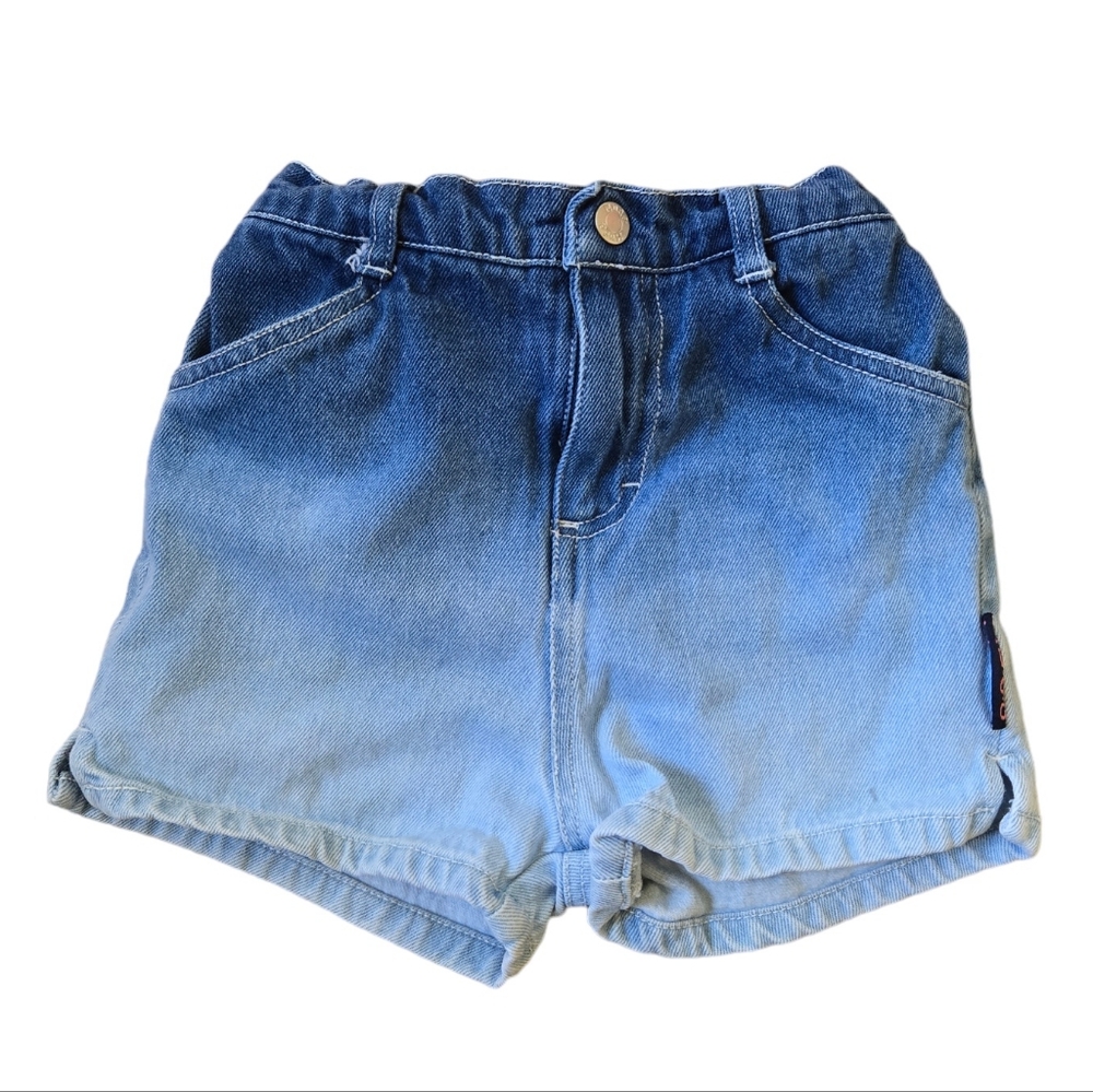 Vintage Y2K Mudd gradient ombre blue jean denim shorts